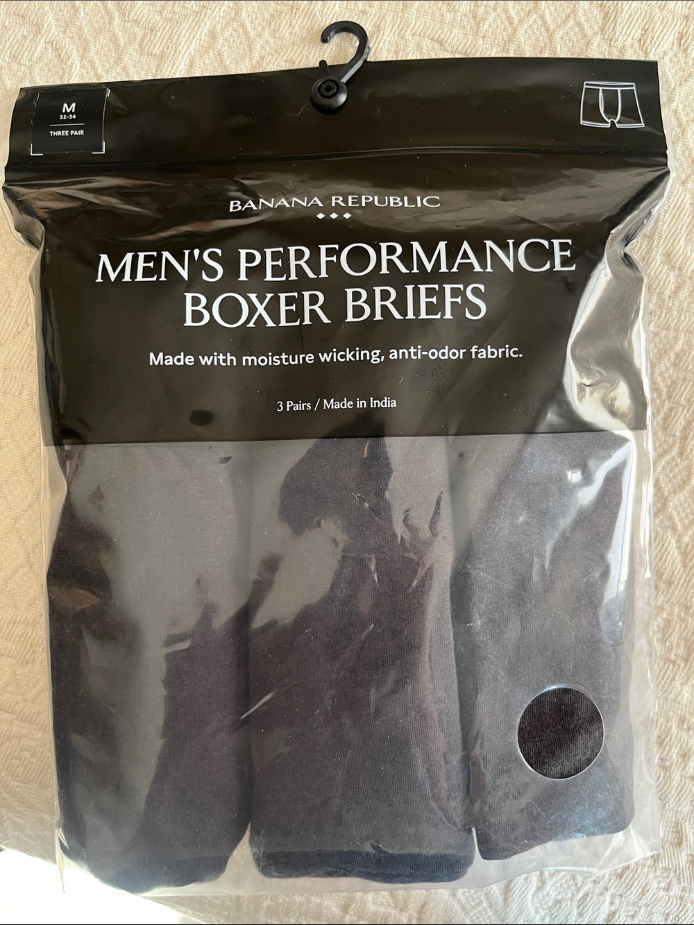 Banana Republic Men's Performance Boxer Briefs - charcoal (3 Pack)